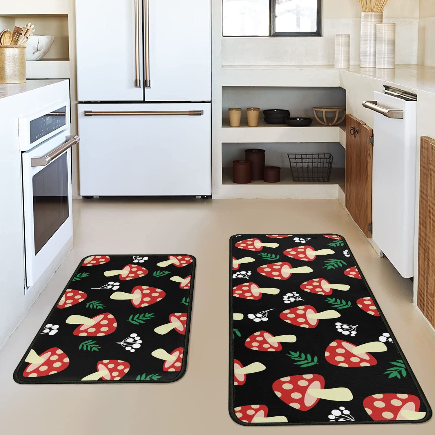 2pc Kitchen Mat Non-slip Absorbent Carpet, Disposable Anti-fouling Washable Kitchen  Carpet Suitable For Kitchen, Floor, Office, Sink, Laundry Room  (19*31inch+19*46inch)/(49*79cm+49*118cm)