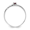 thumbnail image 2 of 14K White Gold Ring Band with Stones (07) July Ruby Marquise Red, 2 of 5