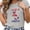 Grey, variant on Womens Tops Casual T Shirt Graphic T Shirt For Flowy Plus Size Prints Tee For Figures Blend Modern Statement Graphic Tee S-3XL