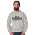 thumbnail image 4 of Body Of God Buddha Exercise Fitness Men's Crewneck Sweatshirt Brisco Brands L, 4 of 6