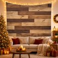 thumbnail image 3 of Horizontal Wooden Planks with Arranged Staggered Brick Like, Mystical Fantasy for Space Lovers, Galaxy Room Decor, Housewarming Gift, Tapestry Wall Hanging for Bedroom and Dorm, 3 of 7