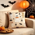 thumbnail image 6 of Japceit Halloween Throw Pillow with Insert, Spooky Decorative Cushion, Soft Pillow Core Included, Couch Bedroom Decor, Machine Washable Cover, Cozy Halloween Pillow, 6 of 9