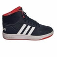 thumbnail image 2 of Men’s Ad-id-as High Top Sneakers.. Size 6 Black And Red, 2 of 6
