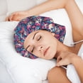 thumbnail image 6 of Disketp flower Skull leaf colorful Adjustable Sleeping Hair Cap, Hairband Sleeping Cap Turban, Unisex, Available for Curly and Straight Hair, 6 of 6