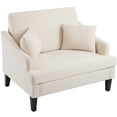thumbnail image 6 of Bezseller Oversized Accent Chair with High Back, Armchair for Living Room or Bedroom, Beige, 6 of 10