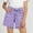 Purple, variant on BXJX Girls Denim Shorts, Summer Elastic Waist Relaxed Fit School Kids Jean Shorts Blue Size 8-9 T