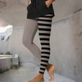 thumbnail image 5 of Halloween Striped Womens Tights Pant Witch Leggings Slim High Waist Comfy Soft Lounge Tredny Costume Party Trouser S-3XL, 5 of 6