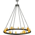 thumbnail image 5 of Meyda Tiffany 137662 Deina 28 Light 60" Wide Taper Candle Style Chandelier - Smoke, 5 of 5