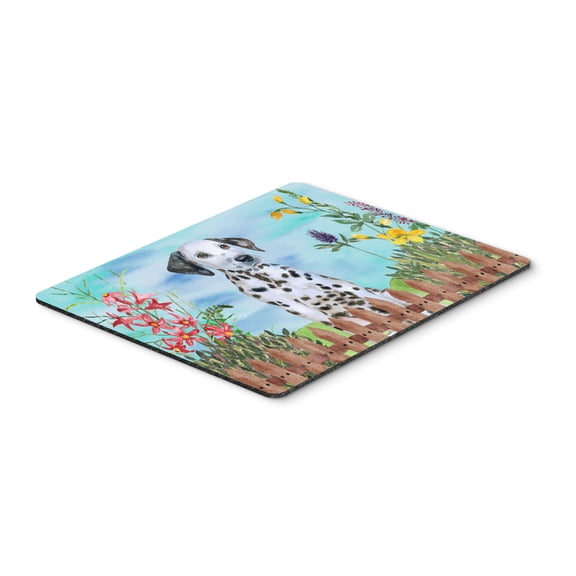 Dalmatian Puppy Spring Mouse Pad Hot Pad or Trivet