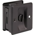 thumbnail image 2 of Square Pocket Door Lock, Privacy (Bed/Bath) Latch, Matte Black by Stone Harbor Hardware, 2 of 3