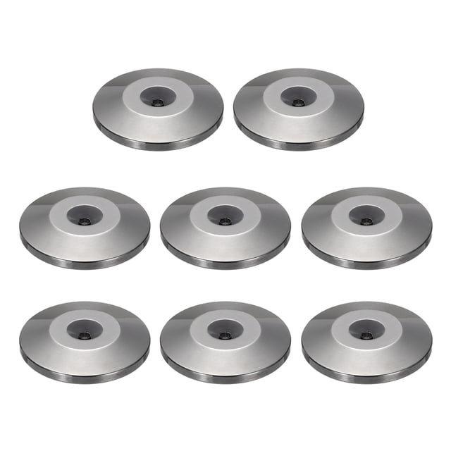 8 Pcs Black Speaker Isolation Feet,25x5mm Copper Shock Absorption Base Pad Anti Vibration Amplifier Stand Feet Mat