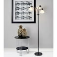 thumbnail image 4 of Adesso® Presley 3-Arm Floor Lamp, 69"H, Clear Shade/Black Nickel Base, 4 of 4