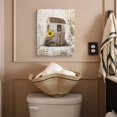 thumbnail image 2 of Rustic Outhouse Canvas Wall Art Farmhouse Barn Outhouse Abstract Painting Wall Decor Framed Posters Home for Living Room Bedroom Bathroom Decoration 12x16 inch, 2 of 6
