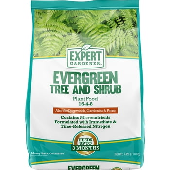 Expert Gardener Evergreen Tree and Shrub  Food, 16-4-8 Fertilizer, 4 lb.
