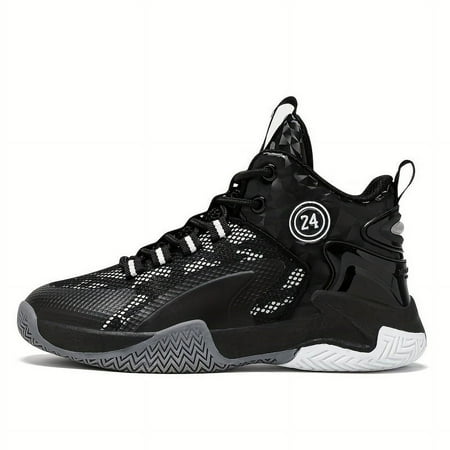 

Boy s Color Block Basketball Shoes Comfy Breathable Non Slip Lace Up Shock Absorption Sneakers For Indoor/Outdoor Training Running Walking