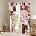 thumbnail image 3 of Homewish Retro Texas Stars Black Out Curtains,Western Cowgirl Tribal Curtains Pack of 2 (42x63 Each),Tropical Desert Cactus Bedroom Curtains For Girls Teens,Breathable Home Decor, 3 of 6