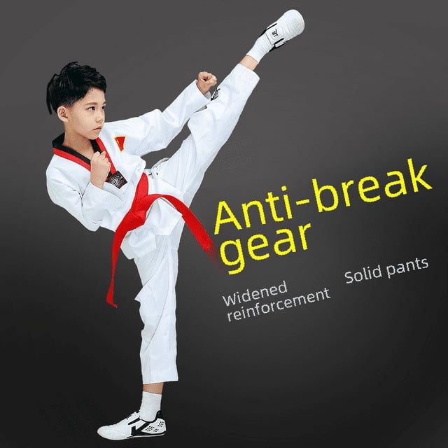Ropa de Taekwondo para niños y adultos, de manga larga y manga corta, de algodón, para hombres y mujeres, para verano y otoño, para principiantes, para entrenamiento de Taekwondo