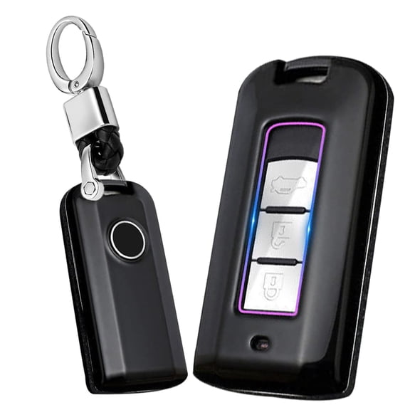 ABS Plastic 2/3 Button Key Fob Cover for Mitsubishi Outlander 2020-2023 ASX Lancer Evo X GTS Xpander GLS Eclipse Cross Keyless Key Case with Keychain