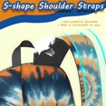 thumbnail image 5 of Orange and Blue Tie Dye Pattern 17" School Backpacks for Teens,Waterproof Oxford Fabric,S-Shape Padded Straps for School,Travel,Hiking,Camping, 5 of 6