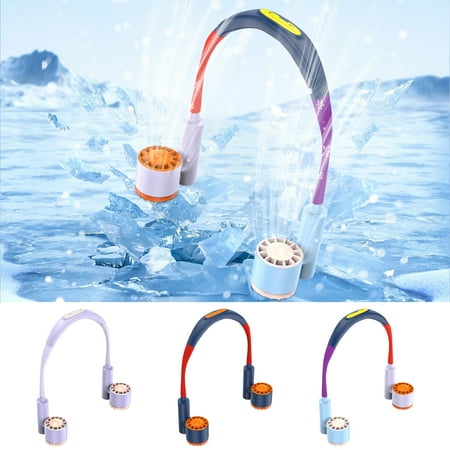 Msgweeeg Travel Fans Portable Portable Fan Contrast Color Hanging Fan USB Charging Portable High Speed Turbo Fan Double Head Desktop Fan