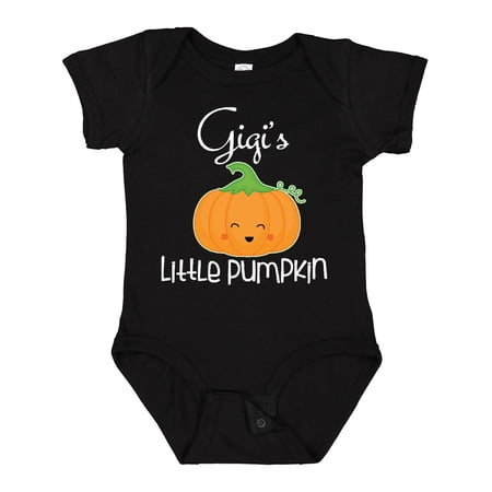 Inktastic Gigi Little Pumpkin Halloween Grandchild Boys or Girls Baby Bodysuit