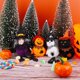 thumbnail image 5 of 4 piezas de decoraciones de Halloween, adorno colgante de muñeco fantasma, calabaza, fantasmas, arañas, elementos de bruja espantapájaros para decoración de festivales al aire libre, adornos de jardí, 5 of 5