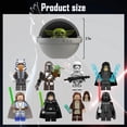 thumbnail image 4 of Juguetes de Bloques de Construcción Galácticos – 18 Figuras de Acción de Personajes Espaciales, Set de Mini Figuras Coleccionables para Regalo y Exhibición, 4 of 7