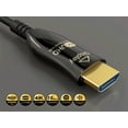 thumbnail image 2 of Cable Leader 35ft High Speed HDMI Fiber Optic Cable (AOC), HDMI 2.0, CL3 Rated, 4K Support, UL, Black, 2 of 5
