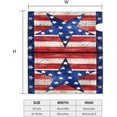 thumbnail image 7 of Vintage Patriotic Star America Flag Mailbox Cover Magnetic Custom Decor Colorful Painting Wraps Post Letter Box for Outside Garden Yard Home Standard Mailbox 25.5x21 in, 7 of 7