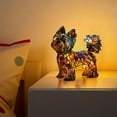 thumbnail image 5 of Yorkshire Terrier Lamp, Stained Glass, Dog Series Art Night Light, Stained Resin French Bulldog Tabletop, Pet Dog Themed LED Table Light, Fun Gift for Dogs Lovers, 5 of 6
