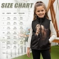thumbnail image 6 of chaqlin Horse Vest for Girls 5-6 Black Sleeveless Full Zipper Vests Kids Vest Coat with Pockets Fall Winter Outfits, 6 of 6