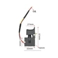 thumbnail image 4 of Interrupteur de Perceuse Électrique Sans Fil 7.2V-24V Contrôleur de Vitesse Réglable - Couleur Aléatoire, 4 of 6