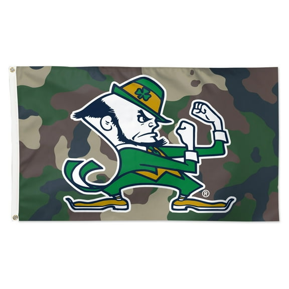 WinCraft Notre Dame Fighting Irish 3' x 5' Single-Sided Deluxe Camo Flag