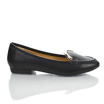 - Vedys1 by Kayleen, Almond Toe Metal Plated Collar Slip On Low Heel Loafers