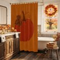 thumbnail image 4 of Shower Curtains for Bathroom-36"x72",Thanksgiving Terracotta Pumpkins Waterproof Bath Curtain Grommet Shower Curtain Set with Hooks, 4 of 9