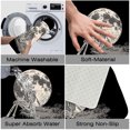 thumbnail image 5 of 1pc Skeleton by the Moon Absorbent Non-Slip Bathroom Thickened Flannel Rug Decor,Soft,Quick Drying,Suitable For Indoor/outdoor Use,Bathrooms,Bedrooms,Kitchens,Terrace,Laundry Rooms,16"x24", 5 of 9