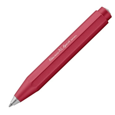 Kaweco 10001605 AL Sport Raw Ballpoint Pen, Red