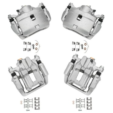 Detroit Axle - Front & Rear Disc Brake Calipers w/Bracket Kit Replacement for 2003-2009 2010 2011 Honda Element