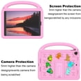 thumbnail image 5 of Dteck Crossbody Strap Kids Case for iPad 9th 8th 7th Generation,Cute EVA Hand Grip Case Shockproof Kickstand Cover with Shoulder Strap for iPad 10.2 inch 2021/2020/2019,Pink, 5 of 6