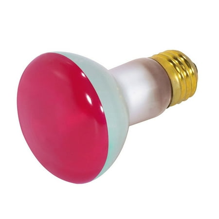 130v T10 E26 Medium Base - Satco S3200 50W 130V R20 Red E26 Medium Base Incandescent light bulb