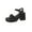 Black, variant on Sandals for Women Chunky Heel Open Toe Casual Daily Solid Color Ankle Strap Women Footwear Women's Fashionable Casual Versatile Summer Fashion Beach Shoes Black 9