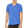 thumbnail image 2 of Bella Canvas Mens Jersey V-Neck Tee, L, True Royal Marble, 2 of 6