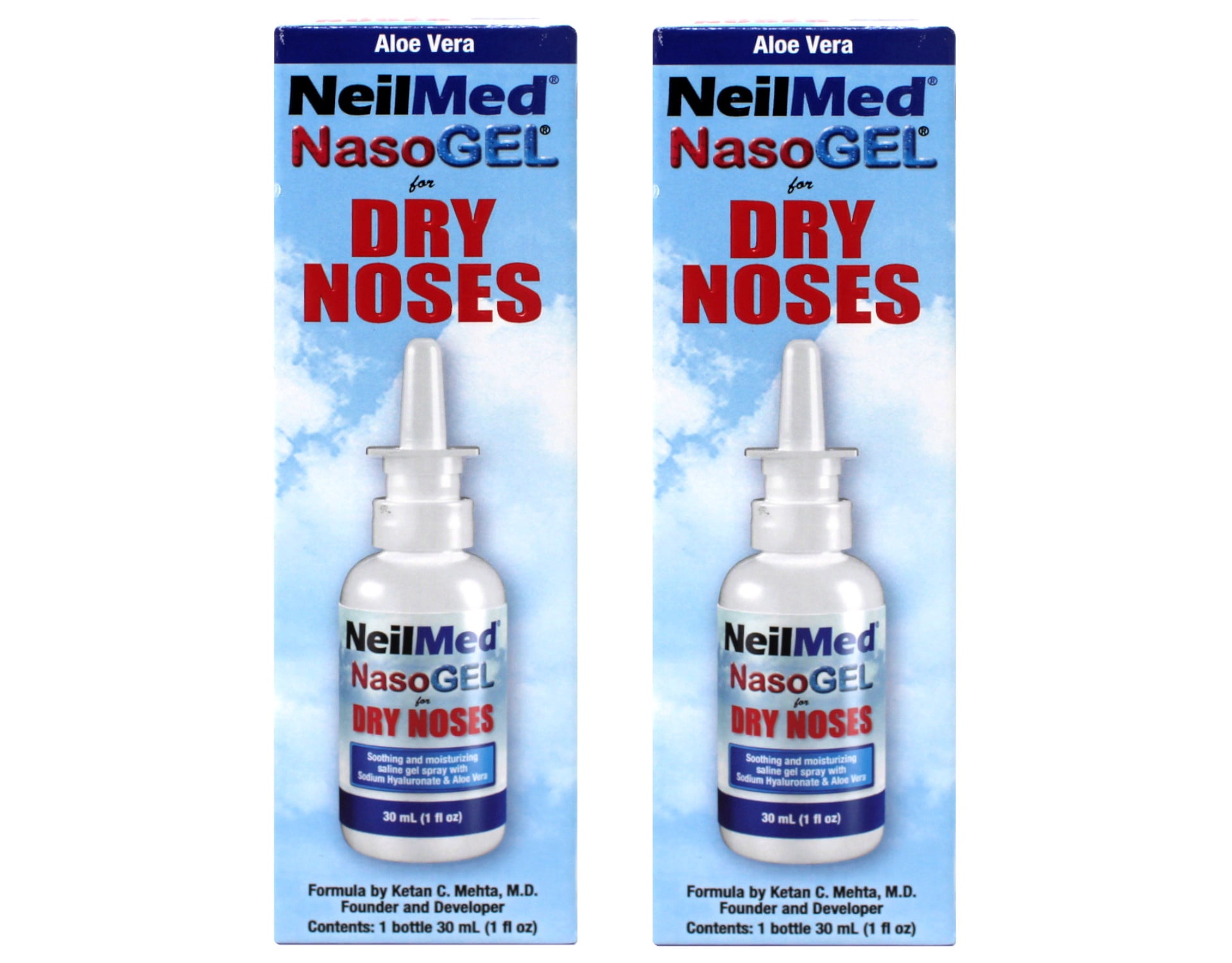 NeilMed NasoGel Nasal Gel Spray, 1 fl oz, Aloe Vera Formula
