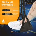 thumbnail image 2 of Travel Footrest Hammock Length Adjustable Airplane Foot Hammock Relax Foot Hanger for Long Trip, Offices, 2 of 2