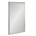 thumbnail image 1 of Kate and Laurel Illiona Transitional Rectangle Wall Mirror, 24 x 36, Silver, Modern Glam Rectangular Statement Mirror with Metallic Finish and Textured Frame, 1 of 8