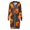 Orange, variant on WXLWZYWL Womens Plus Size Halloween Hoodies Long Sleeve Retro Halloween Graphic Print Cardigans Coat Full Zip Up Casual Loose Long Hooded Sweatshirts Coats