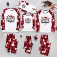 thumbnail image 5 of Penkiiy Matching Christmas Pajamas For Family Xmas Holiday Pjs Elf Plaid Sleepwear Outfit Sets For Women/Men/Couples/Adult M Red, 5 of 6