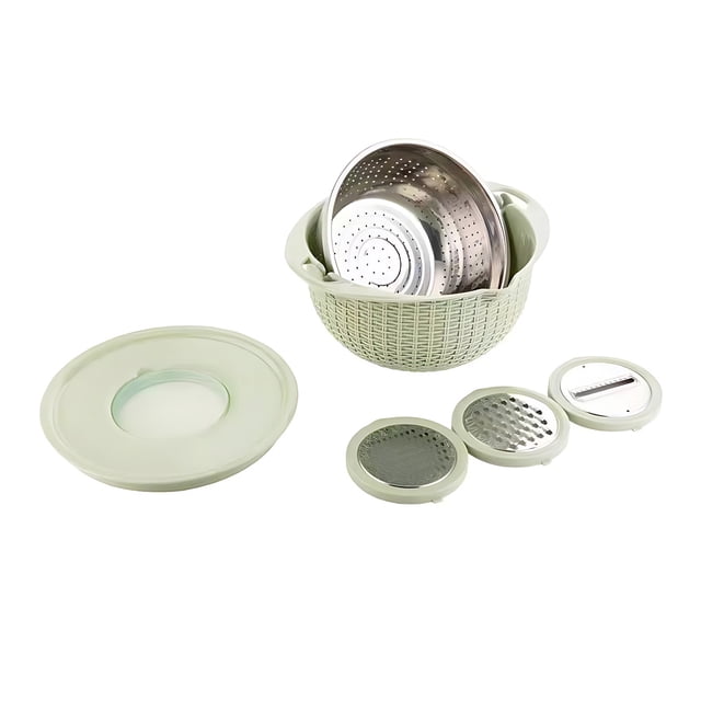 Colador Advancent Acero inoxidable 4 en 1 cocina y Comedor verde