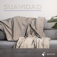 thumbnail image 3 of Cobija Queen Size Frazada Ultra Suave Ligera Beige GAON, 3 of 10