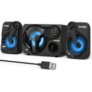 Computer Speakers for Desktop with Subwoofer and Bluetooth, 2.1 PC Speakers System for Gaming Monitor